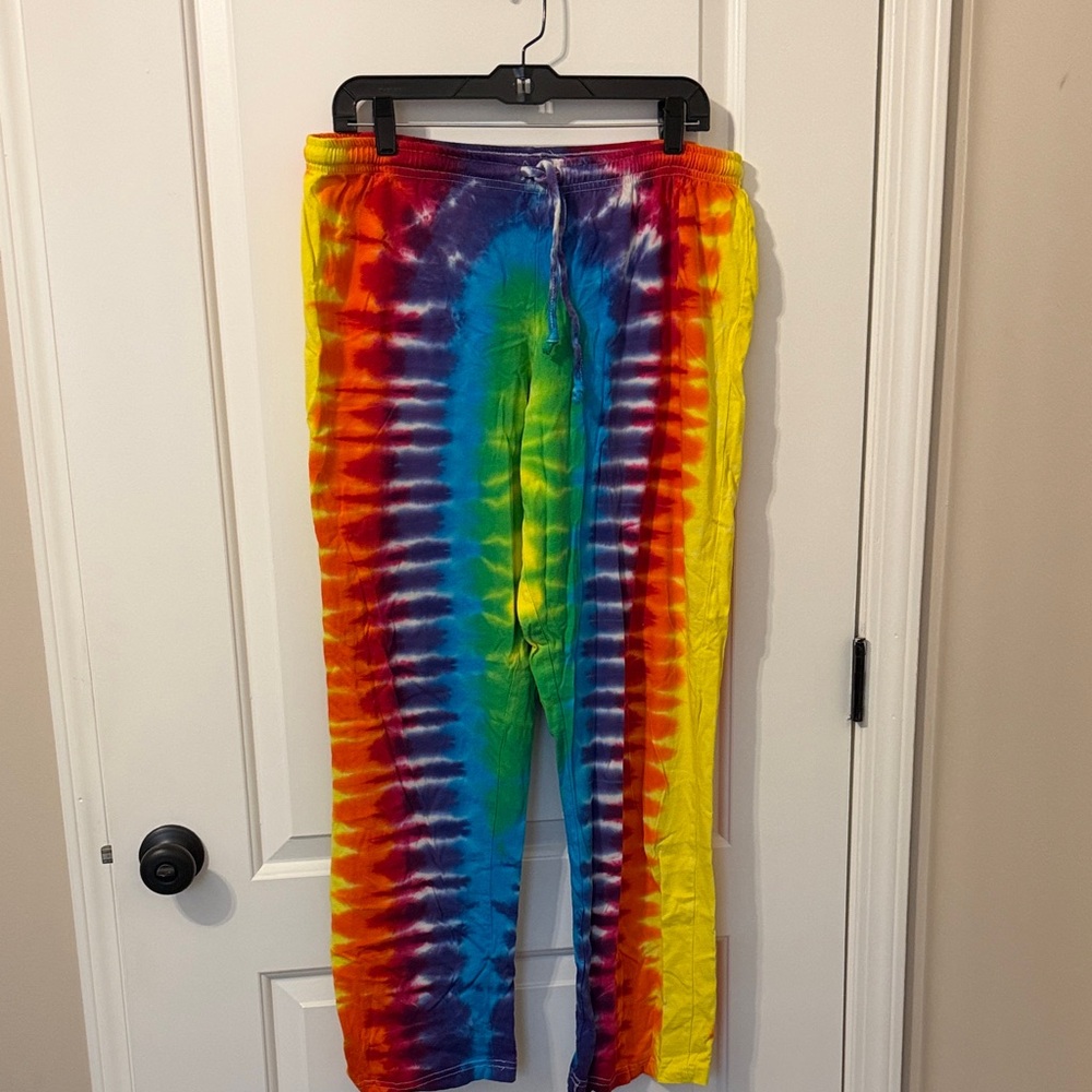 Peace Frogs tie dye lounge/pajama pants
